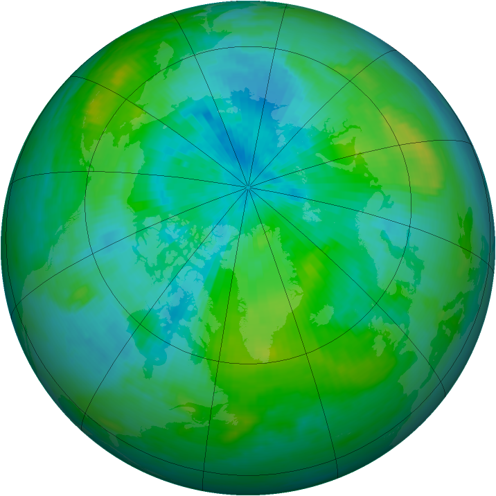 Arctic ozone map for 02 September 1983